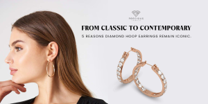 Diamond Hoop Earrings