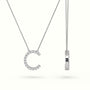 Initial "C" Diamond Necklace - 18k Gold — White Gold