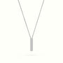 Initial "I" Diamond Necklace - 18k Gold — White Gold