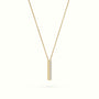 Initial "I" Diamond Necklace - 18k Gold — Yellow Gold