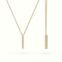 Initial "I" Diamond Necklace - 18k Gold — Yellow Gold