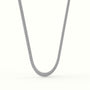 8Mm Diamond Cuban Link Necklace — White Gold