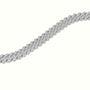 8Mm Diamond Cuban Link Bracelet — White Gold