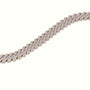 8Mm Diamond Cuban Link Bracelet — Rose Gold
