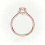 Round Cut Diamond Designer Vintage Setting Engagement Ring — Rose Gold