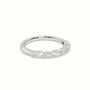 Marquise And Round Diamond Half Eternity Wedding Ring — White Gold