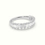 Emerald Cut Diamond Wedding Ring — White Gold