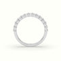 Emerald Cut Diamond Wedding Ring — White Gold
