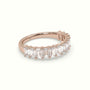 Emerald Cut Diamond Wedding Ring — Rose Gold