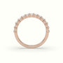 Emerald Cut Diamond Wedding Ring — Rose Gold