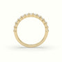 Emerald Cut Diamond Wedding Ring — Yellow Gold