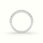 Radiant Cut Shared Prong Diamond Wedding Ring — White Gold