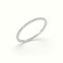 Classic Round Cut Diamond Eternity Ring — White Gold