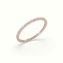 Classic Round Cut Diamond Eternity Ring — Rose Gold