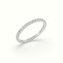 Round Diamond Eternity Wedding Ring — White Gold