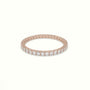 Round Diamond Eternity Wedding Ring — Rose Gold