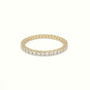 Round Diamond Eternity Wedding Ring — Yellow Gold
