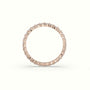 Shared Prong Diamond Wedding Ring — Rose Gold