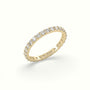 Shared Prong Diamond Wedding Ring — Yellow Gold