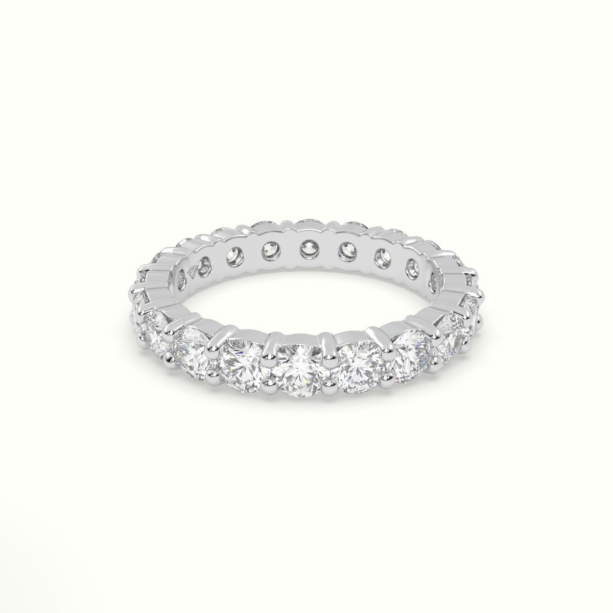 Diamond Eternity Wedding Ring — White Gold