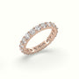 Diamond Eternity Wedding Ring — Rose Gold