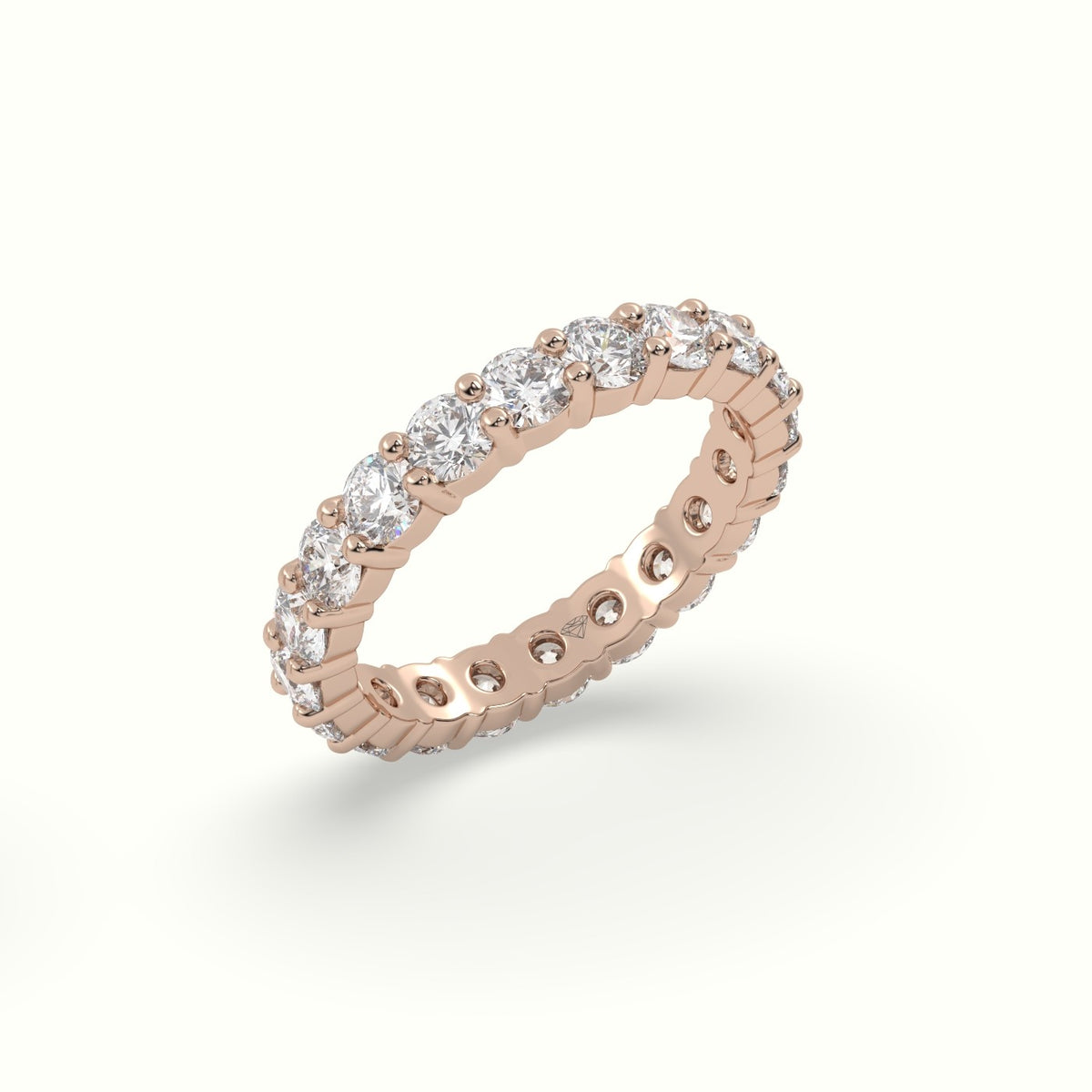 Diamond Eternity Wedding Ring — Rose Gold