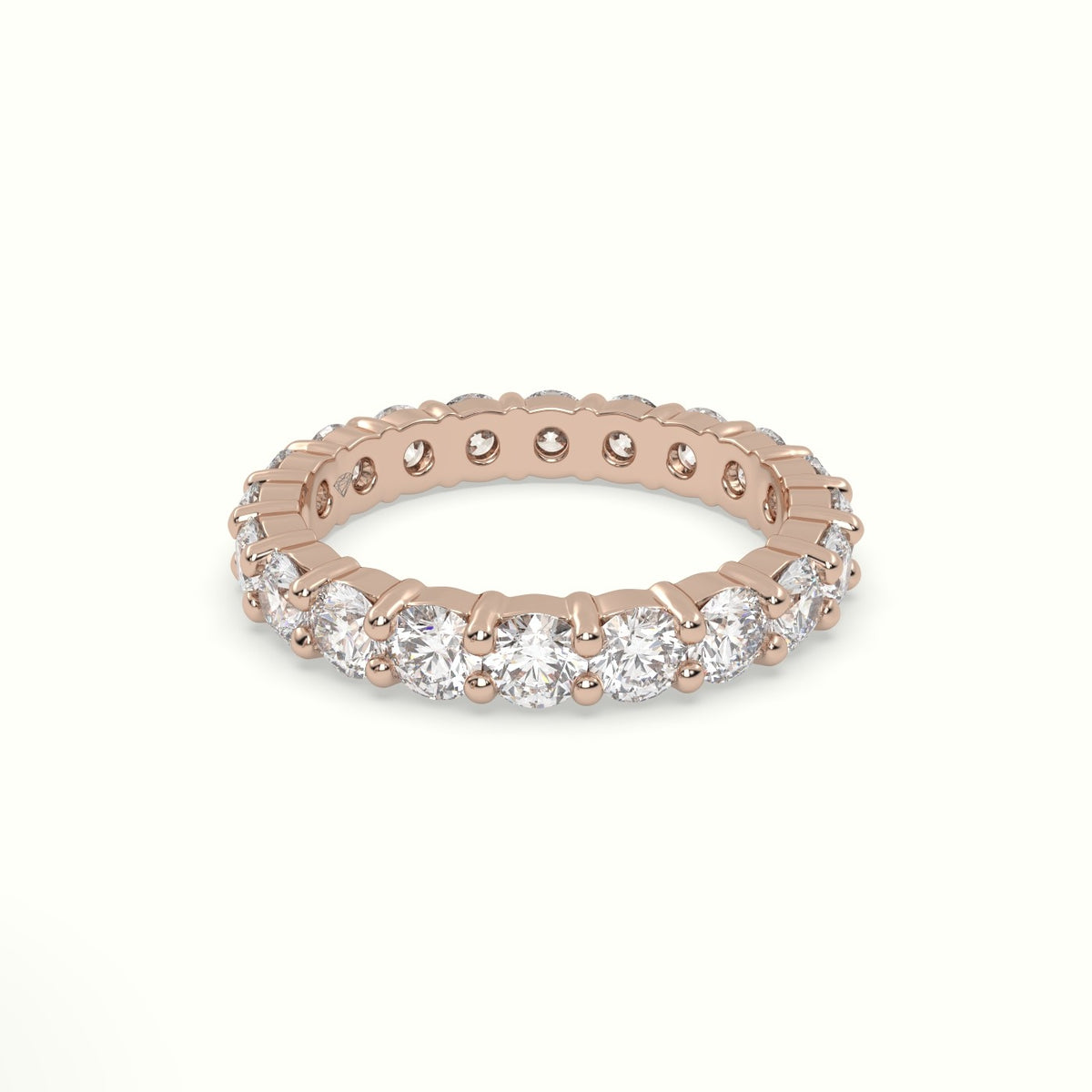Diamond Eternity Wedding Ring — Rose Gold