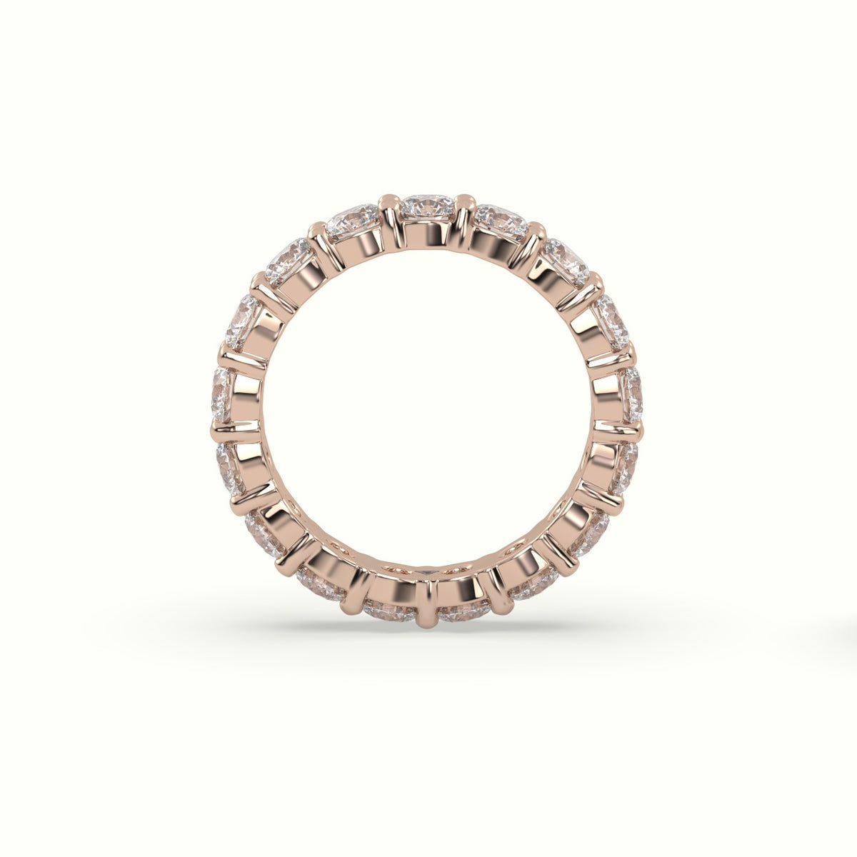 Diamond Eternity Wedding Ring — Rose Gold