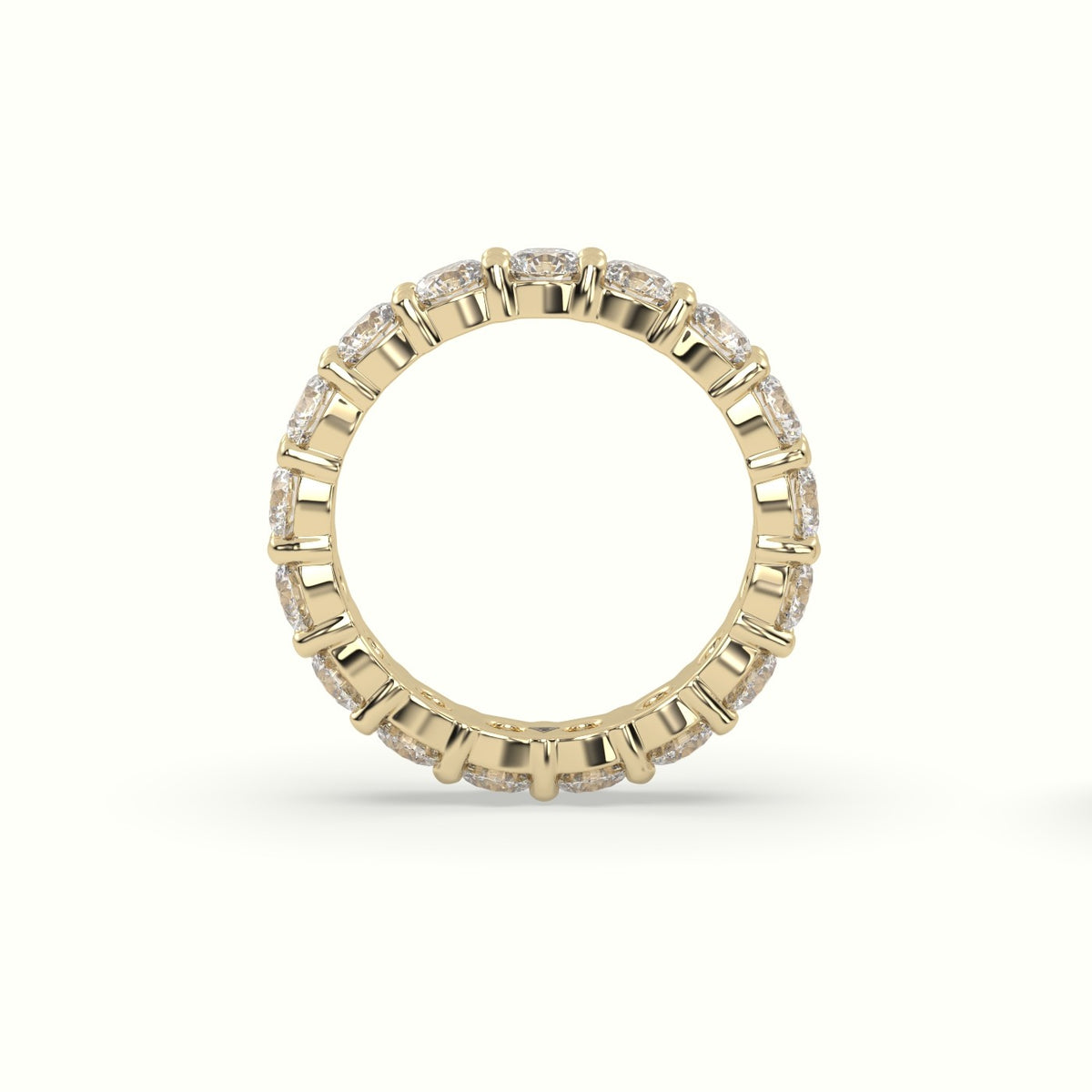 Diamond Eternity Wedding Ring — Yellow Gold