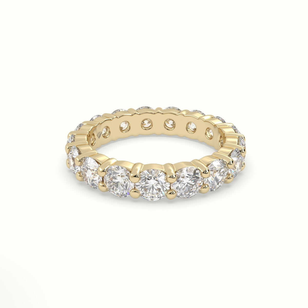 Diamond Eternity Wedding Ring — Yellow Gold