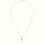 Ascher Cut Solitaire Diamond Pendant — Yellow Gold