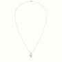Heart Cut Solitaire Diamond Pendant — White Gold