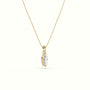 Marquise Cut Solitaire Diamond Pendant — Yellow Gold