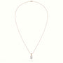 Oval Cut Solitaire Diamond Pendant — Rose Gold