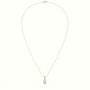 Oval Cut Solitaire Diamond Pendant — Yellow Gold