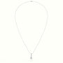 Pear Cut Solitaire Diamond Pendant — White Gold