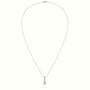 Pear Cut Solitaire Diamond Pendant — Rose Gold