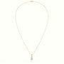 Pear Cut Solitaire Diamond Pendant — Yellow Gold