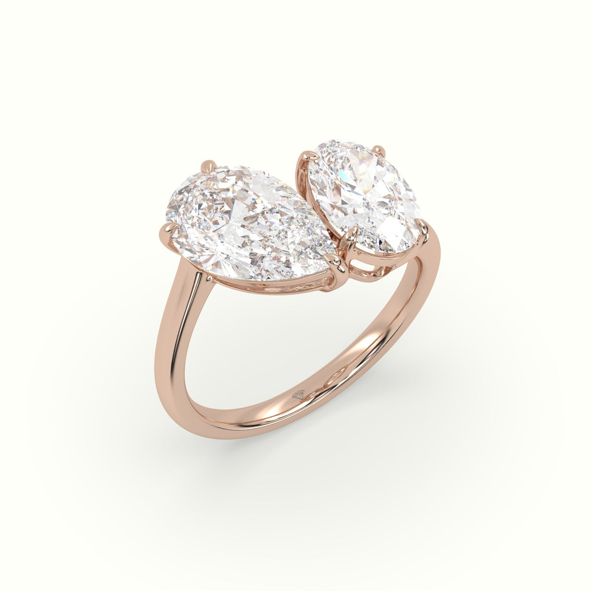 Oval & Pear Toi Moi Ring — Rose Gold