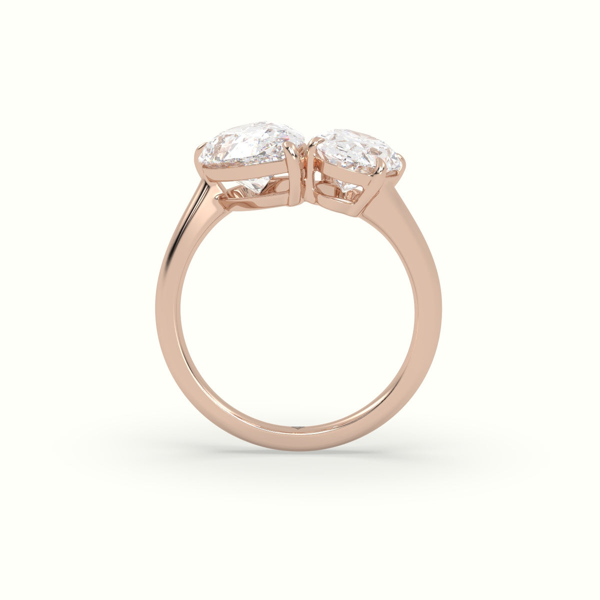 Oval & Pear Toi Moi Ring — Rose Gold