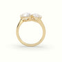 Oval & Pear Toi Moi Ring — Yellow Gold