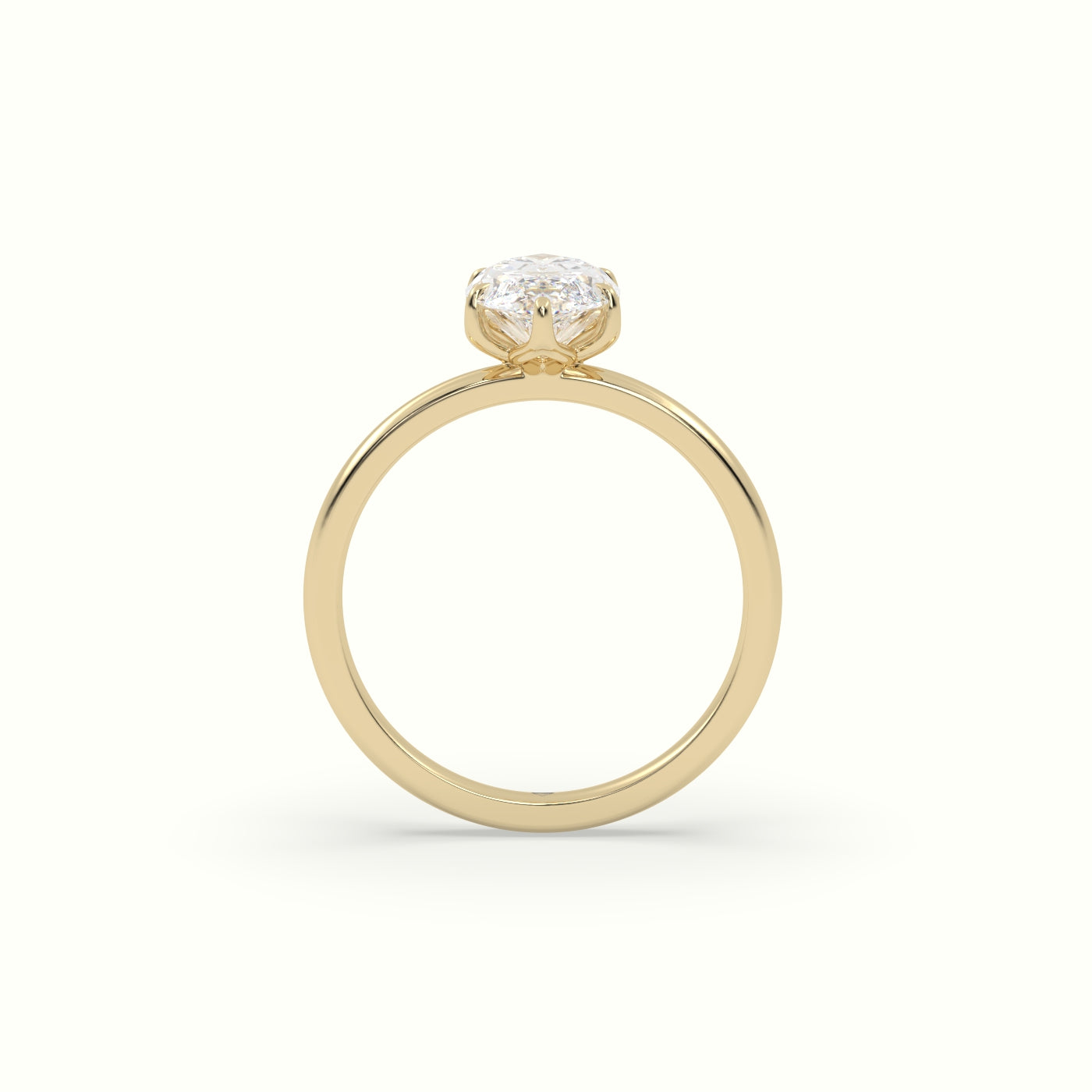The Tulip Marquise Cut 6 Prong Solitaire Diamond Engagement Ring