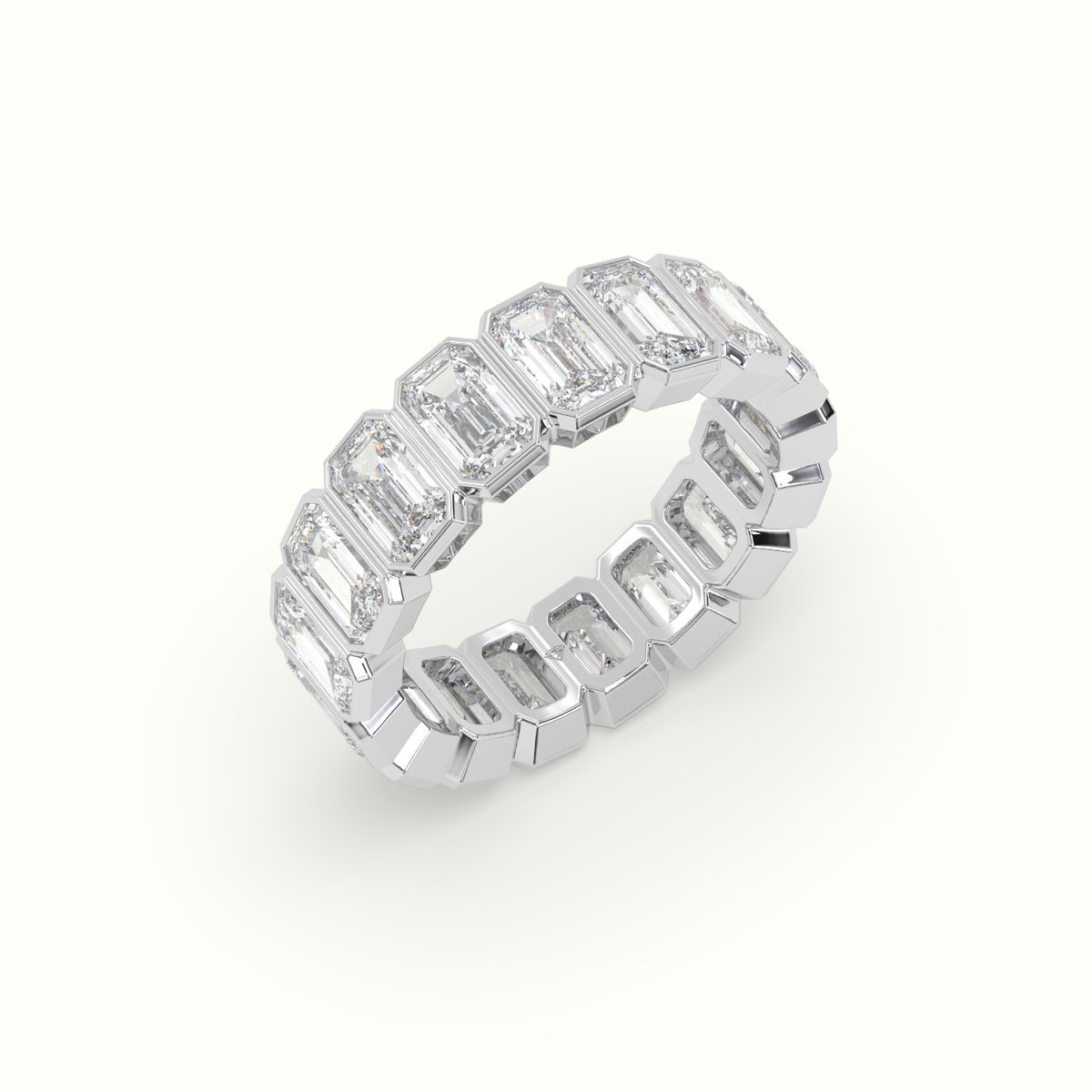Diamond Eternity Wedding Ring — White Gold