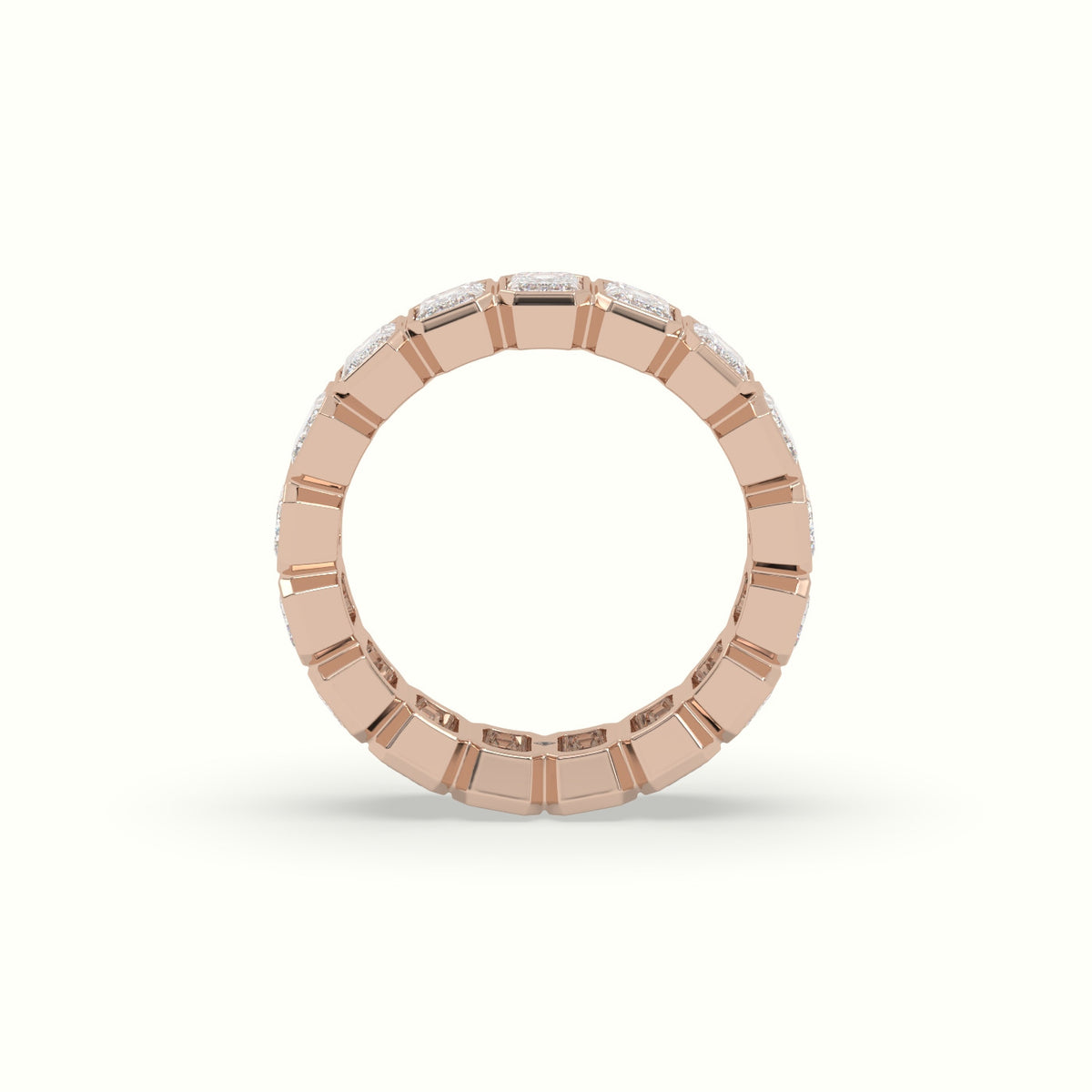 Diamond Eternity Wedding Ring — Rose Gold