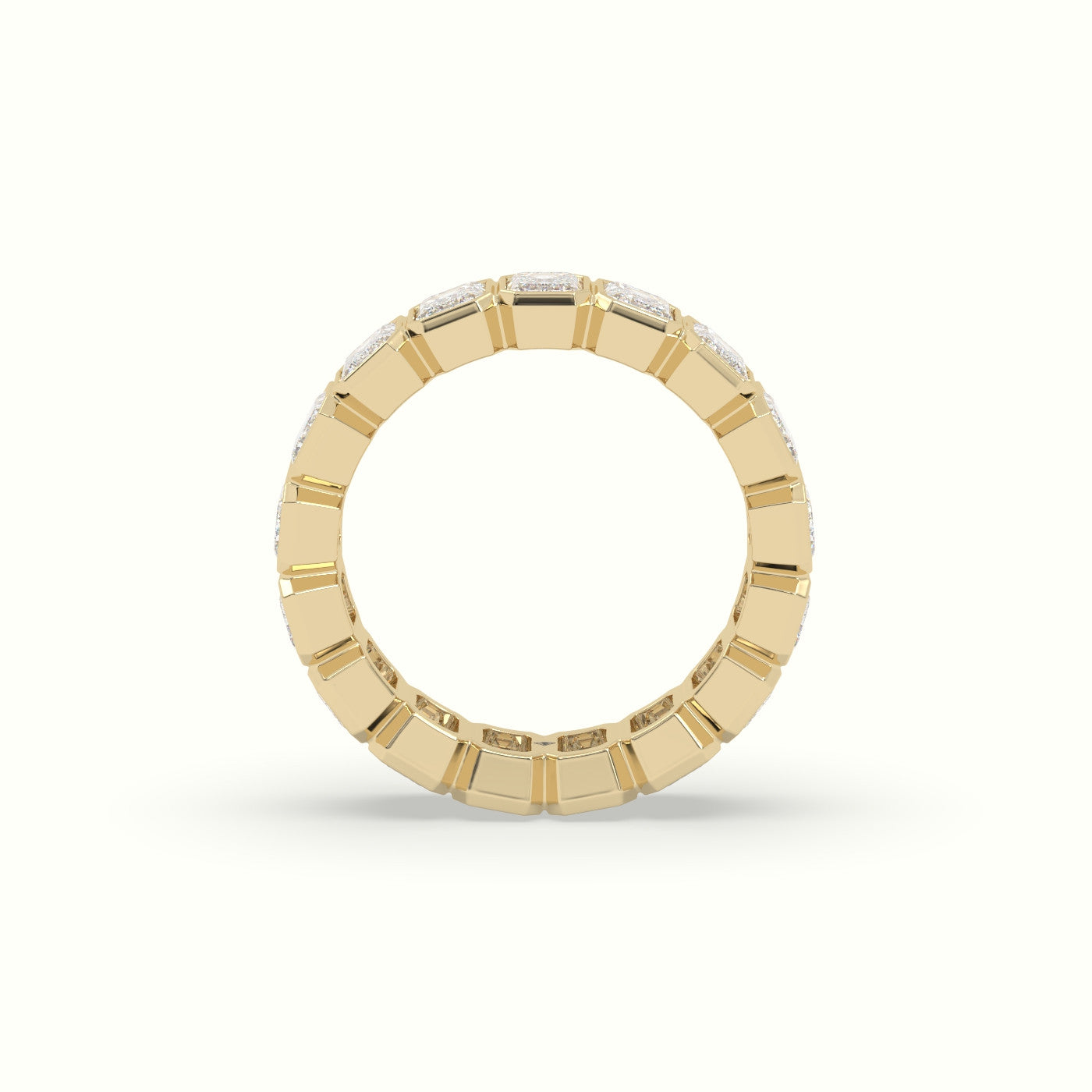 Diamond Eternity Wedding Ring — Yellow Gold