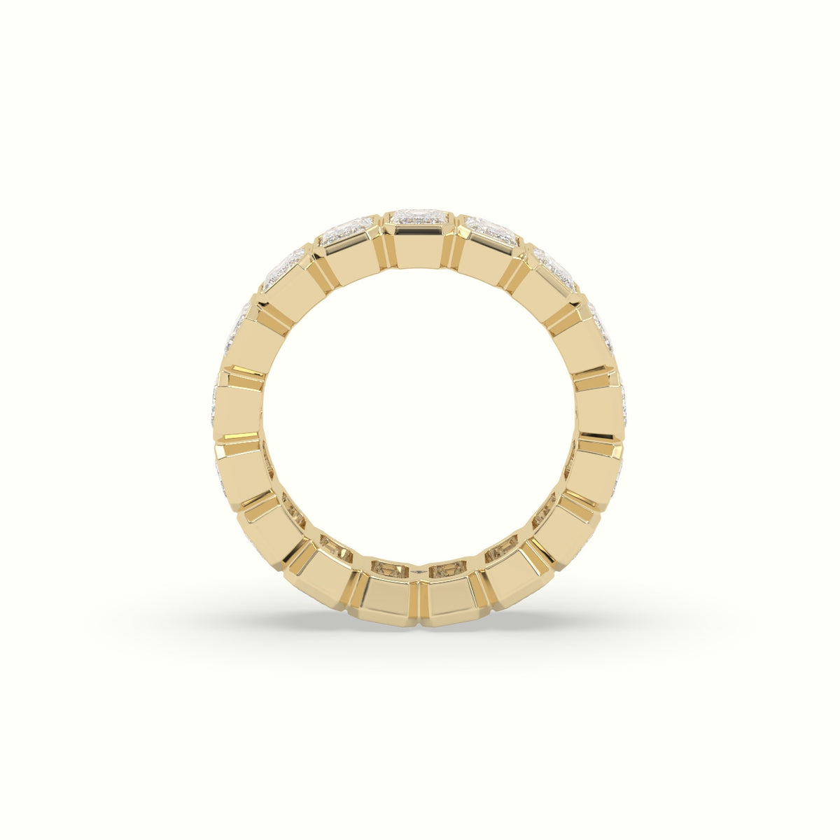 Diamond Eternity Wedding Ring — Yellow Gold