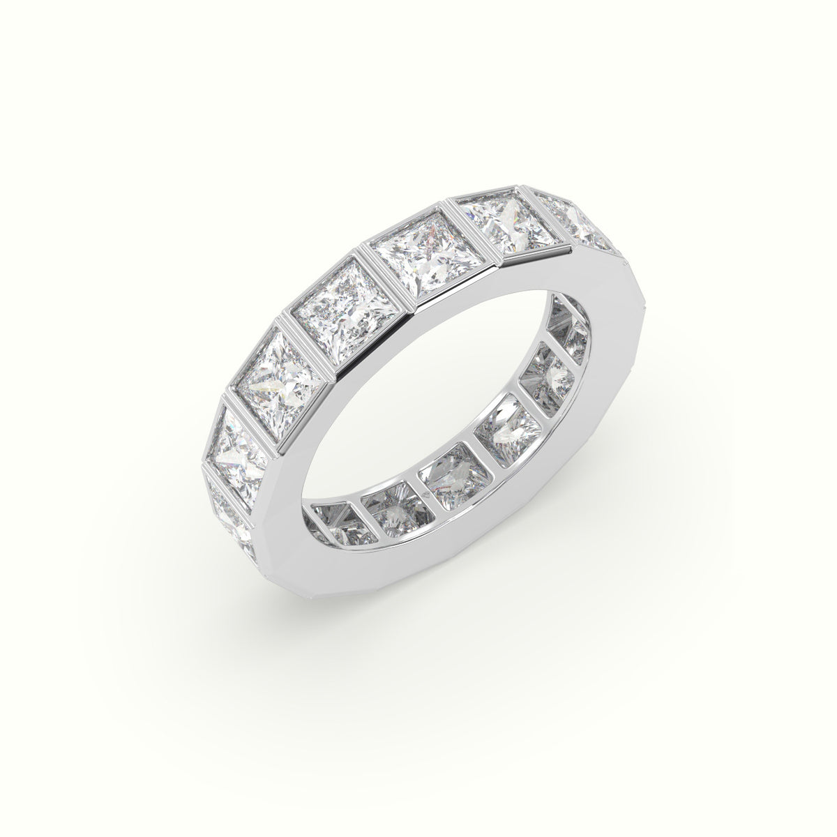 Diamond Eternity Wedding Ring — White Gold