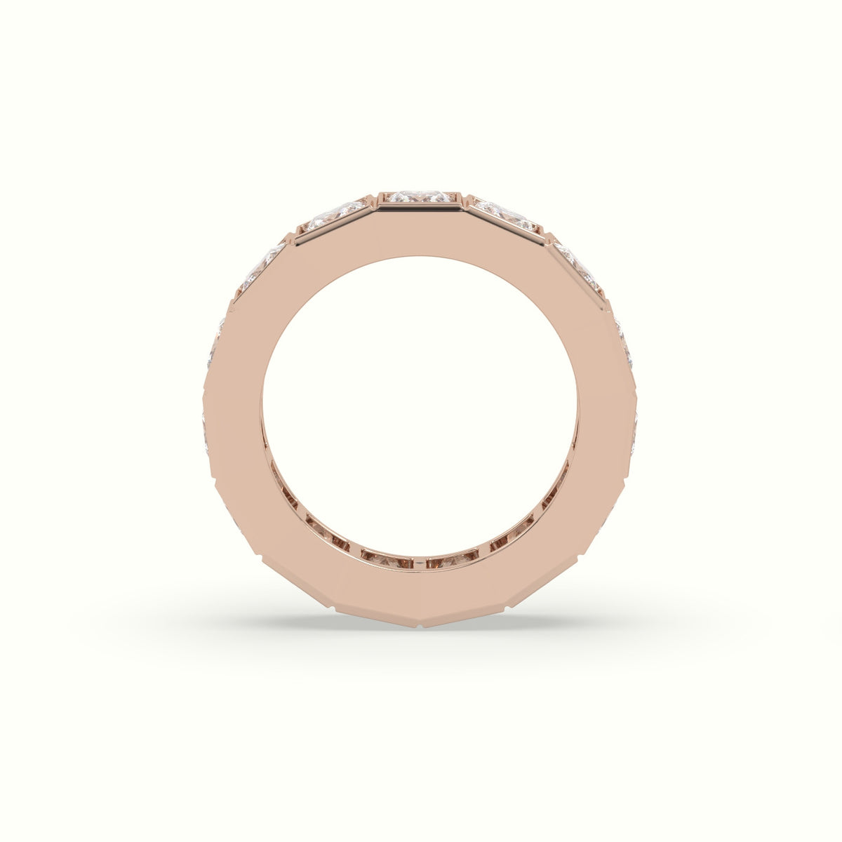 Diamond Eternity Wedding Ring — Rose Gold