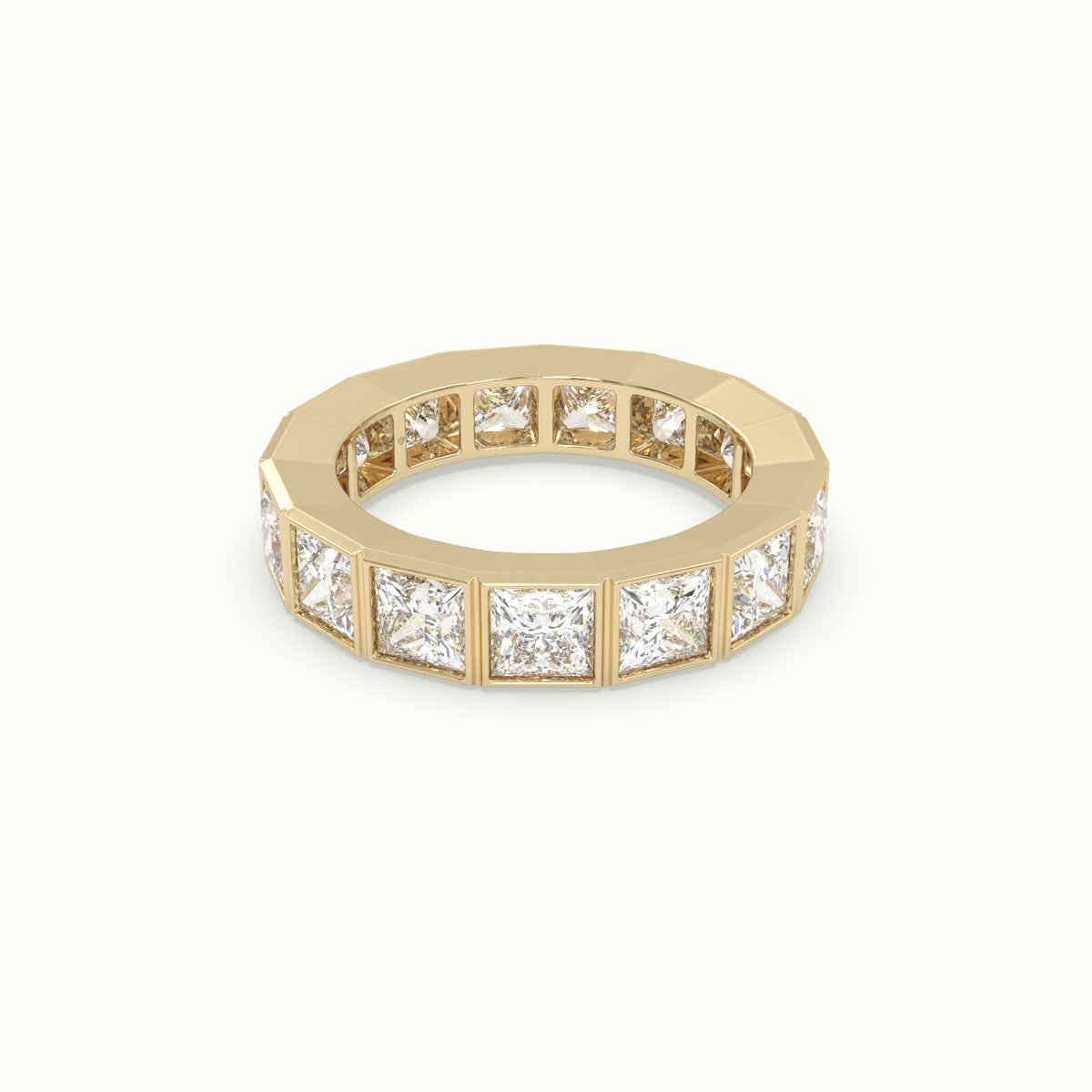 Diamond Eternity Wedding Ring — Yellow Gold