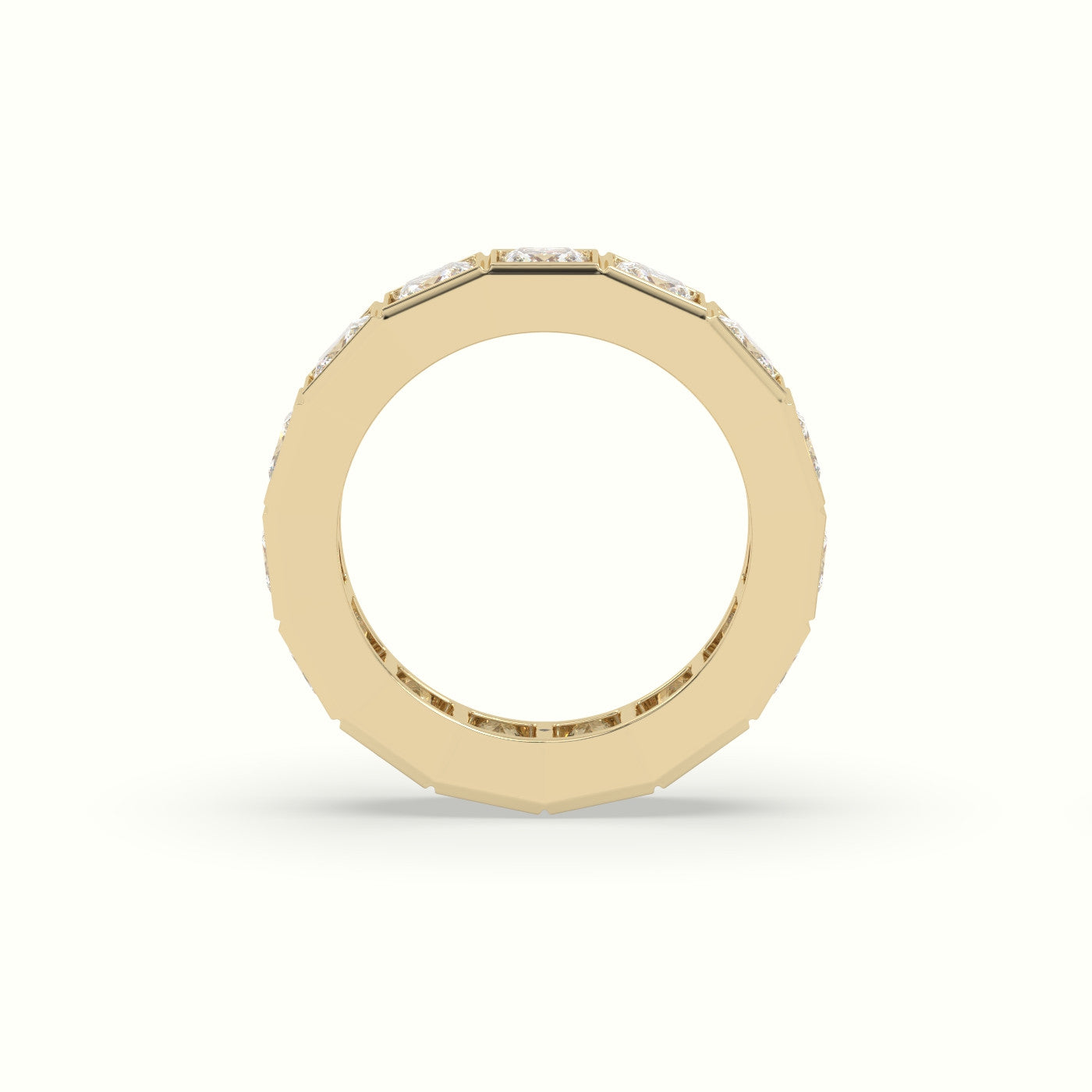 Diamond Eternity Wedding Ring — Yellow Gold